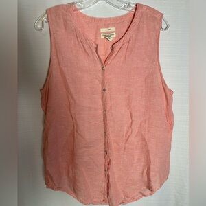 Christian Soriano Women's Pink Sleeveless Top, size L
